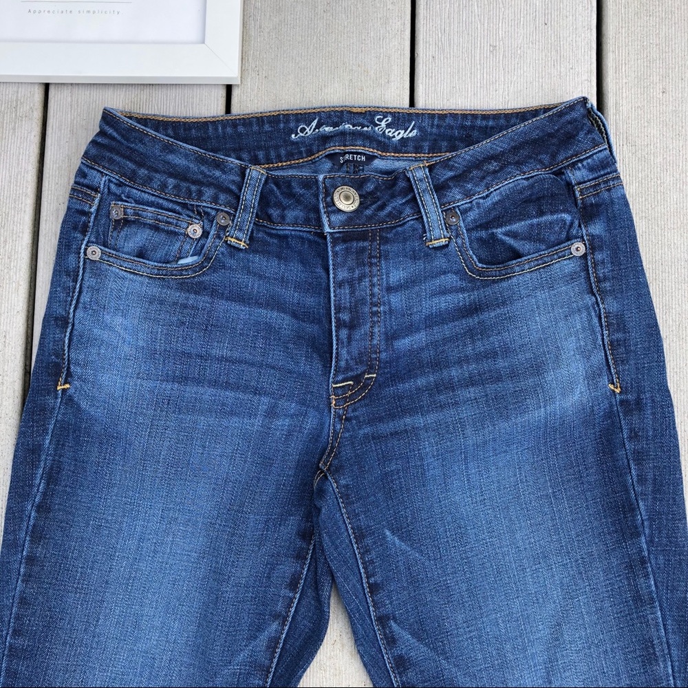 American Eagle Stretch Boy Jean, Button Fly Size 2 - image 4